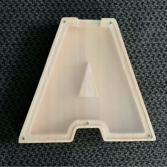 (Never used) Wooden Letter “A” Piggy Bank - Picture 5 of 14